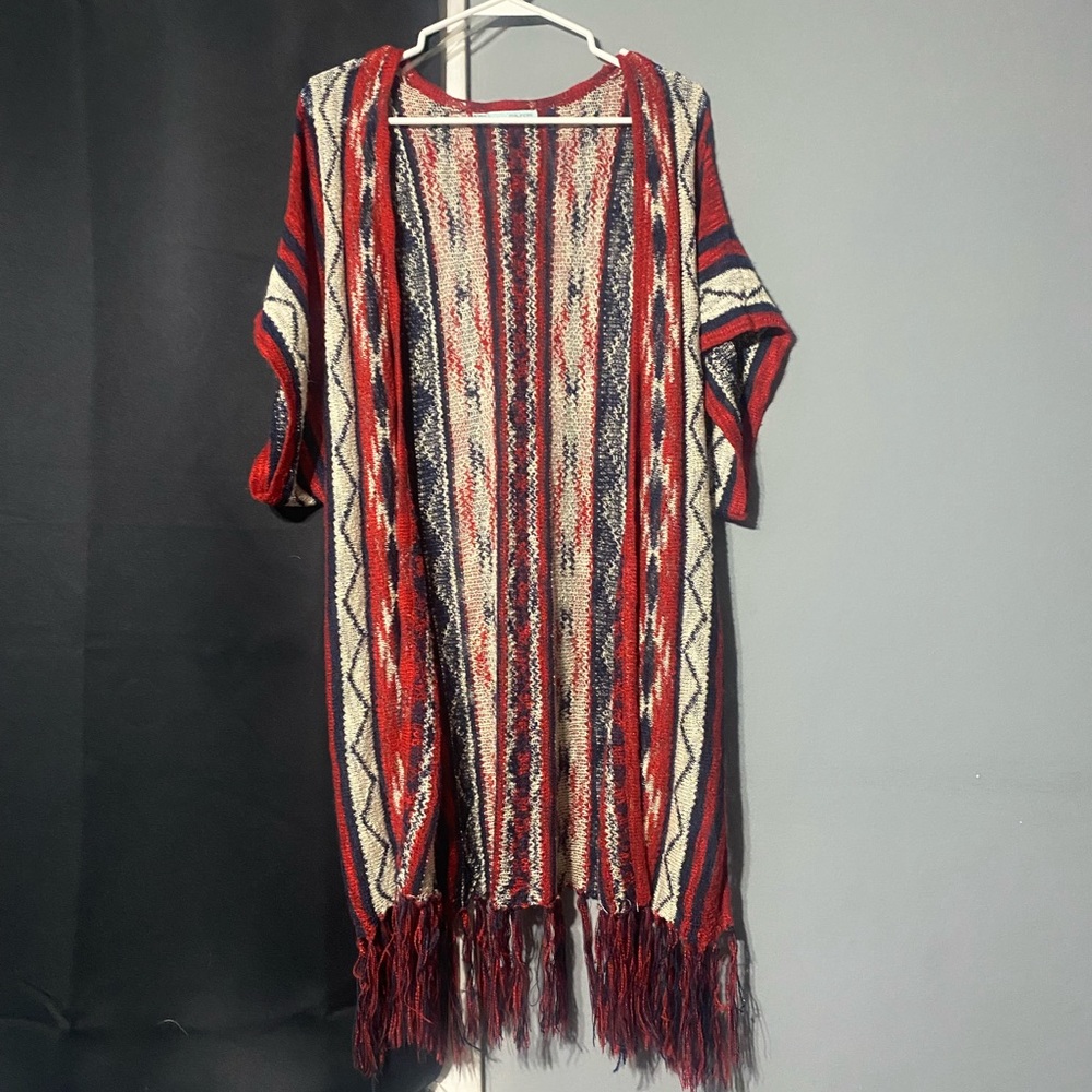 Maurice’s tribal-print shawl